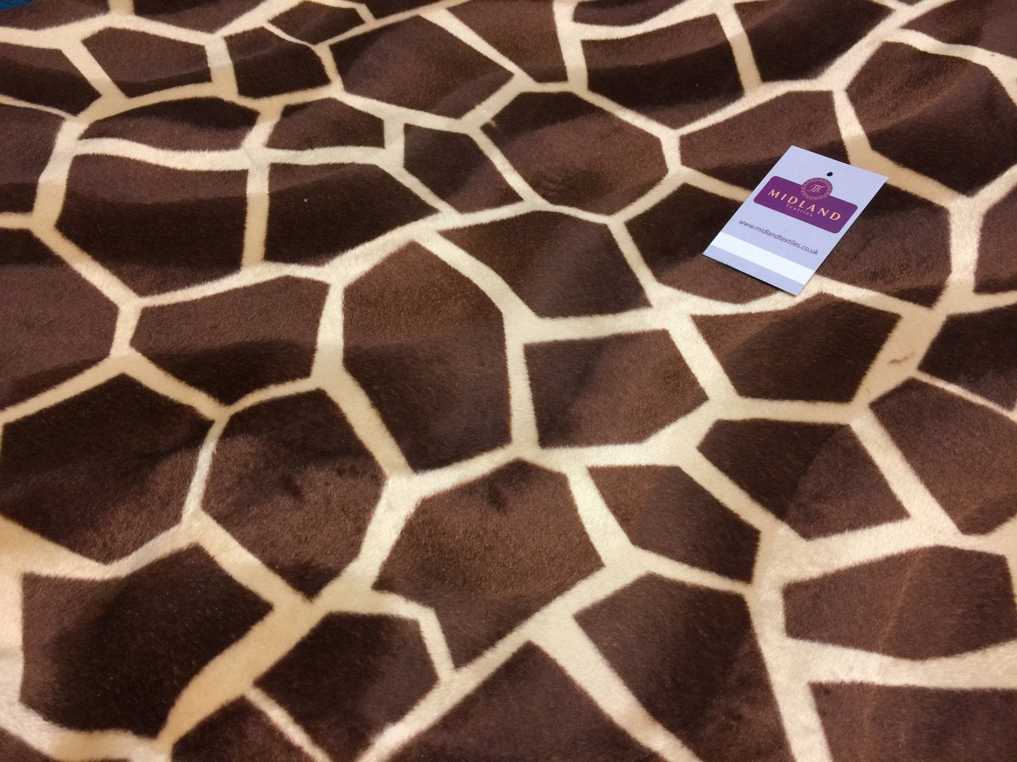 2025 ANIMAL PRINT VELBOA FAUX FUR VELOUR FABRIC CRAFT MATERIAL 60' WIDE M220