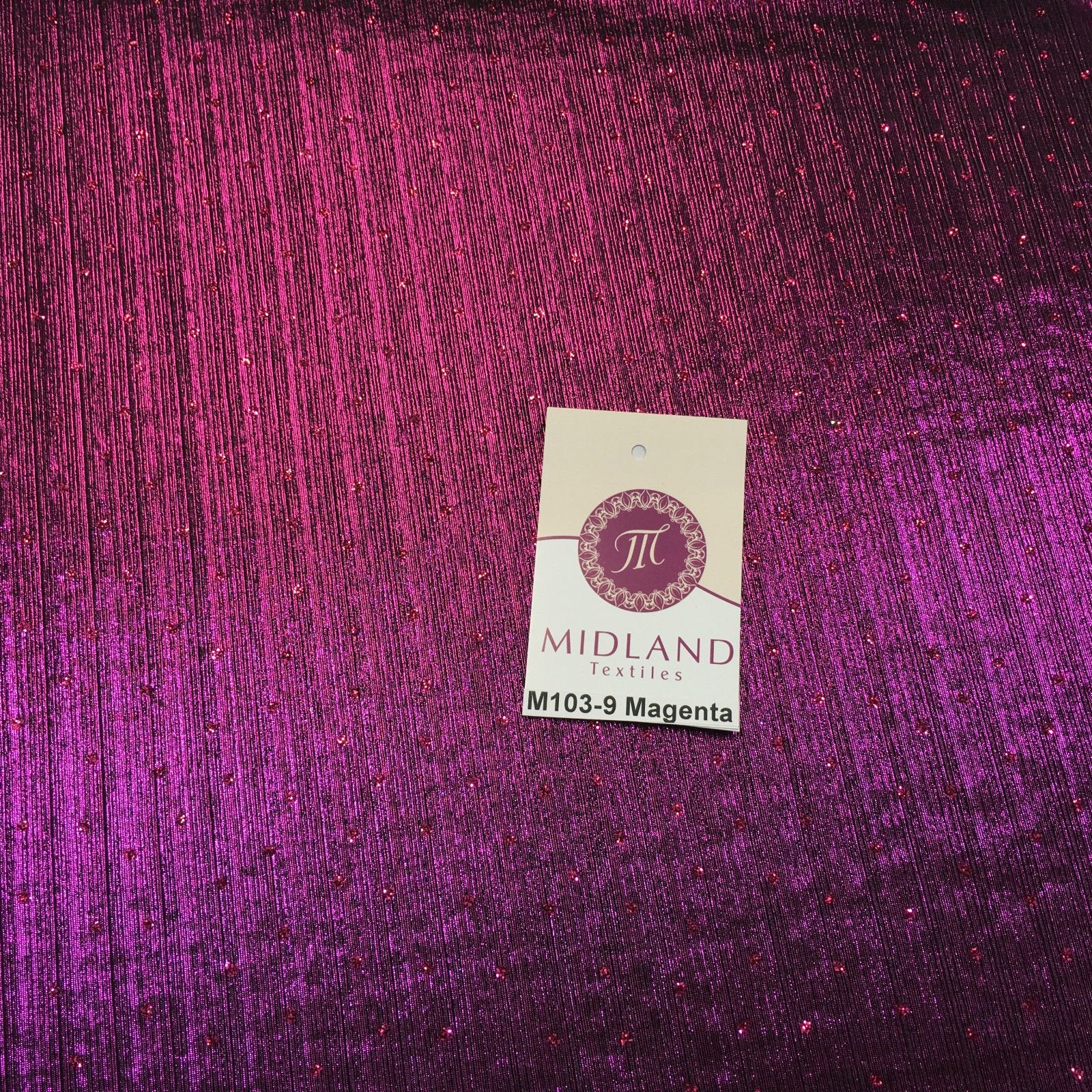 Metallic Lame Hologram Sequin 1 way stretch Fabric 58' wide M103 Mtex