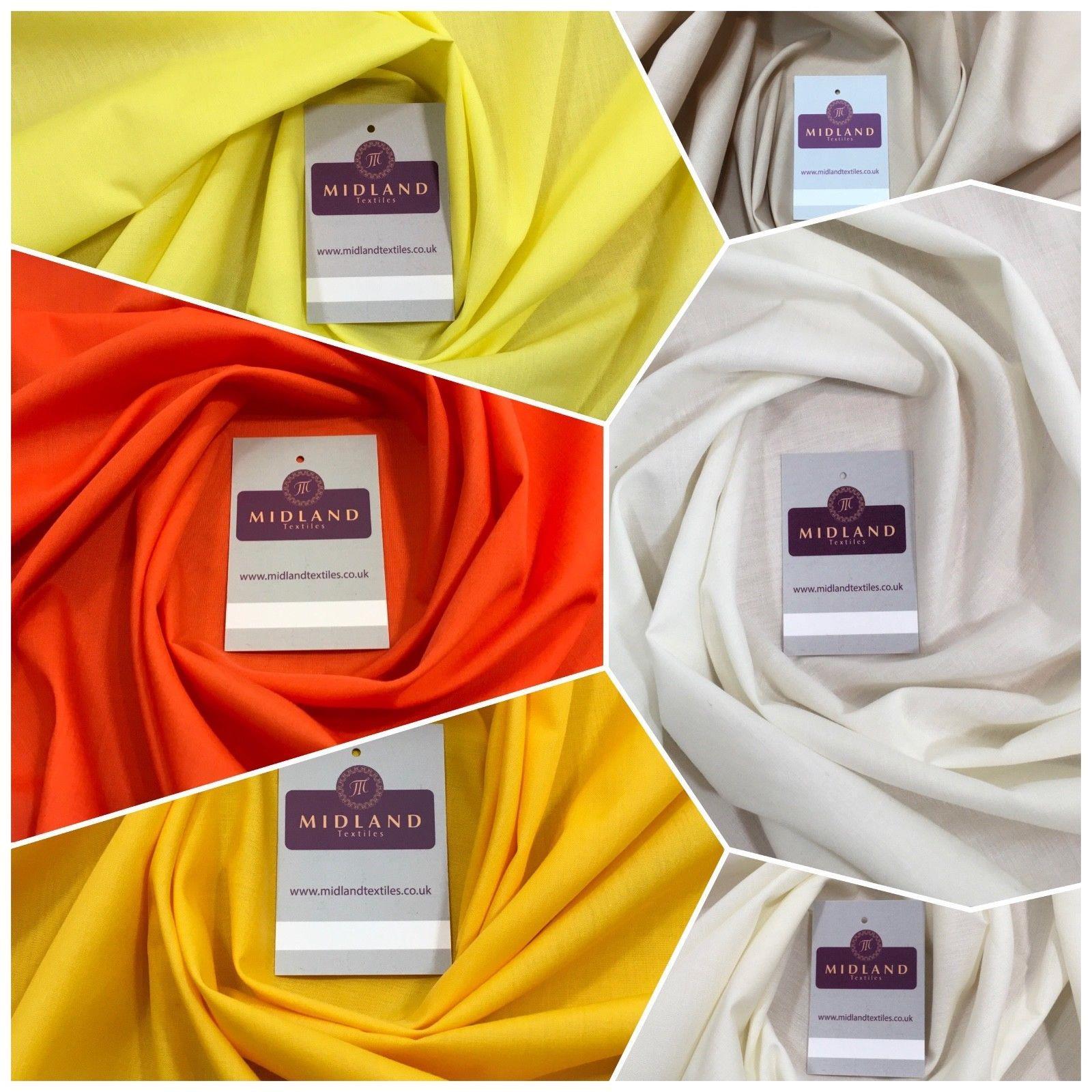 Full roll 35m of Plain Poly cotton Fabric 110cm MA820