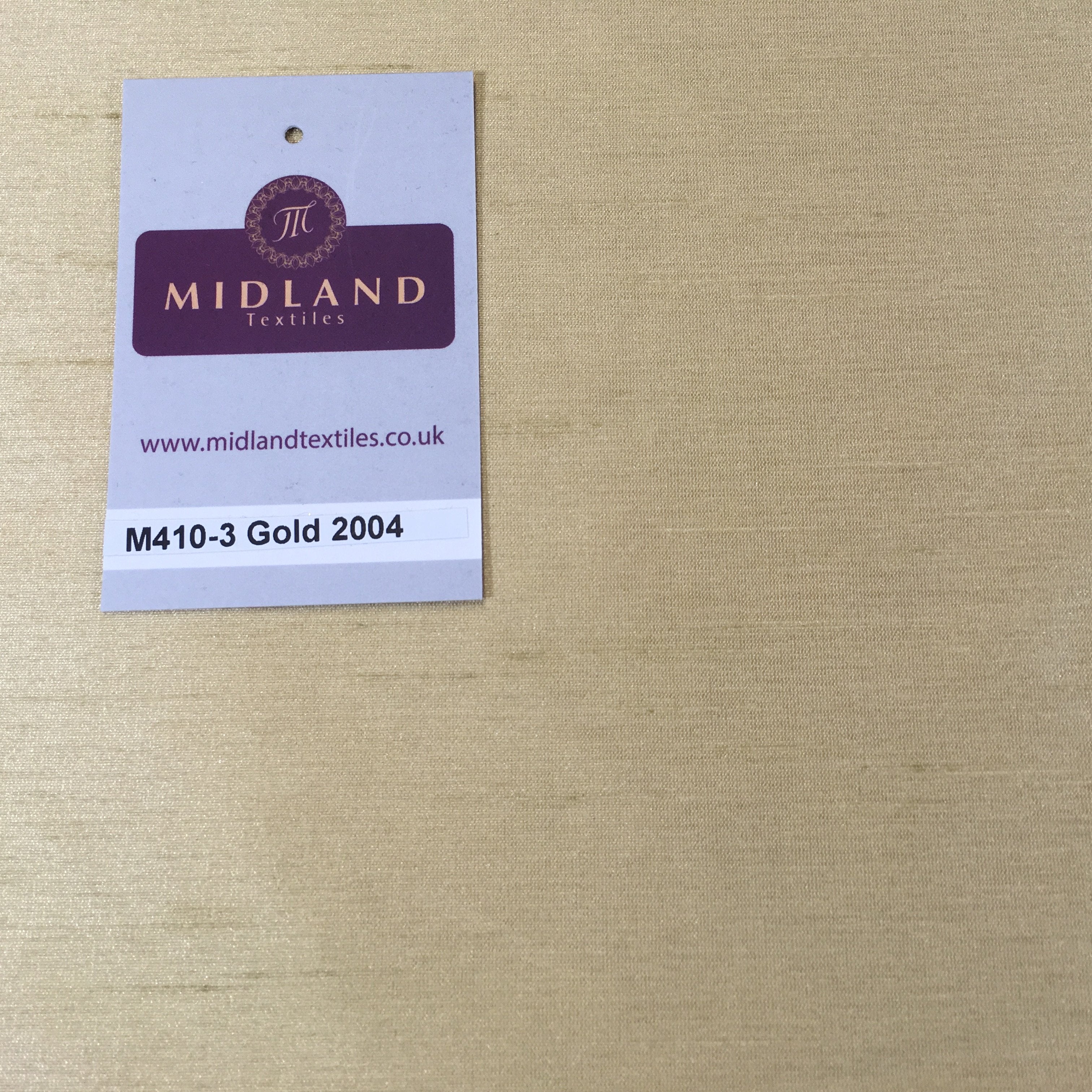 Faux Dupion Raw Silk Fabric - 100% Polyester Plain M410