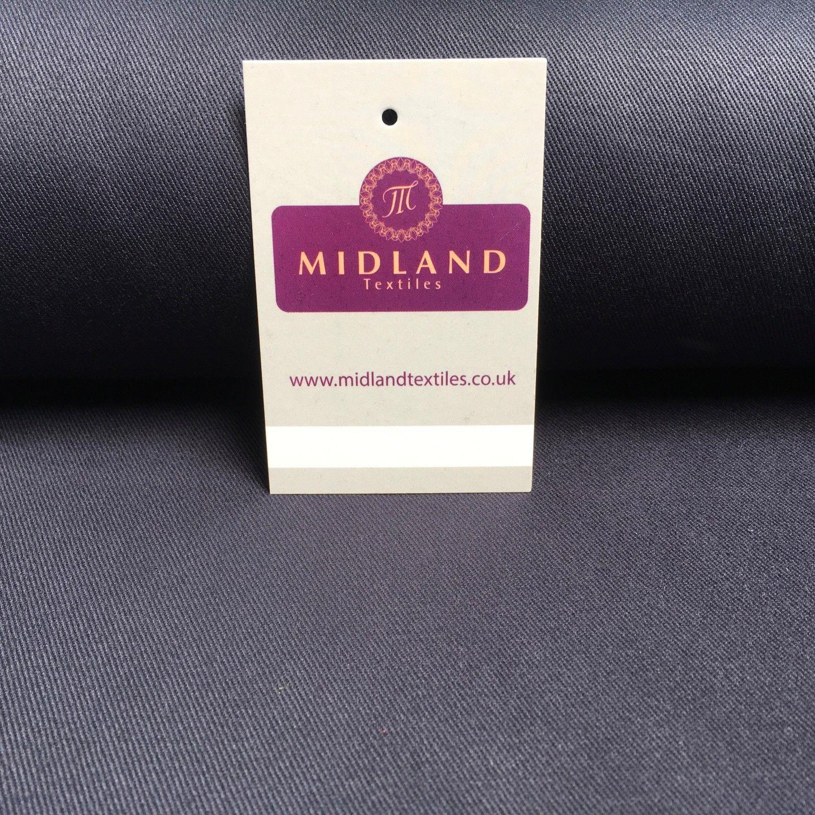 Plain 100% Cotton Drill Twill used for Uniforms & Work wear 58" wide MD891 Mtex