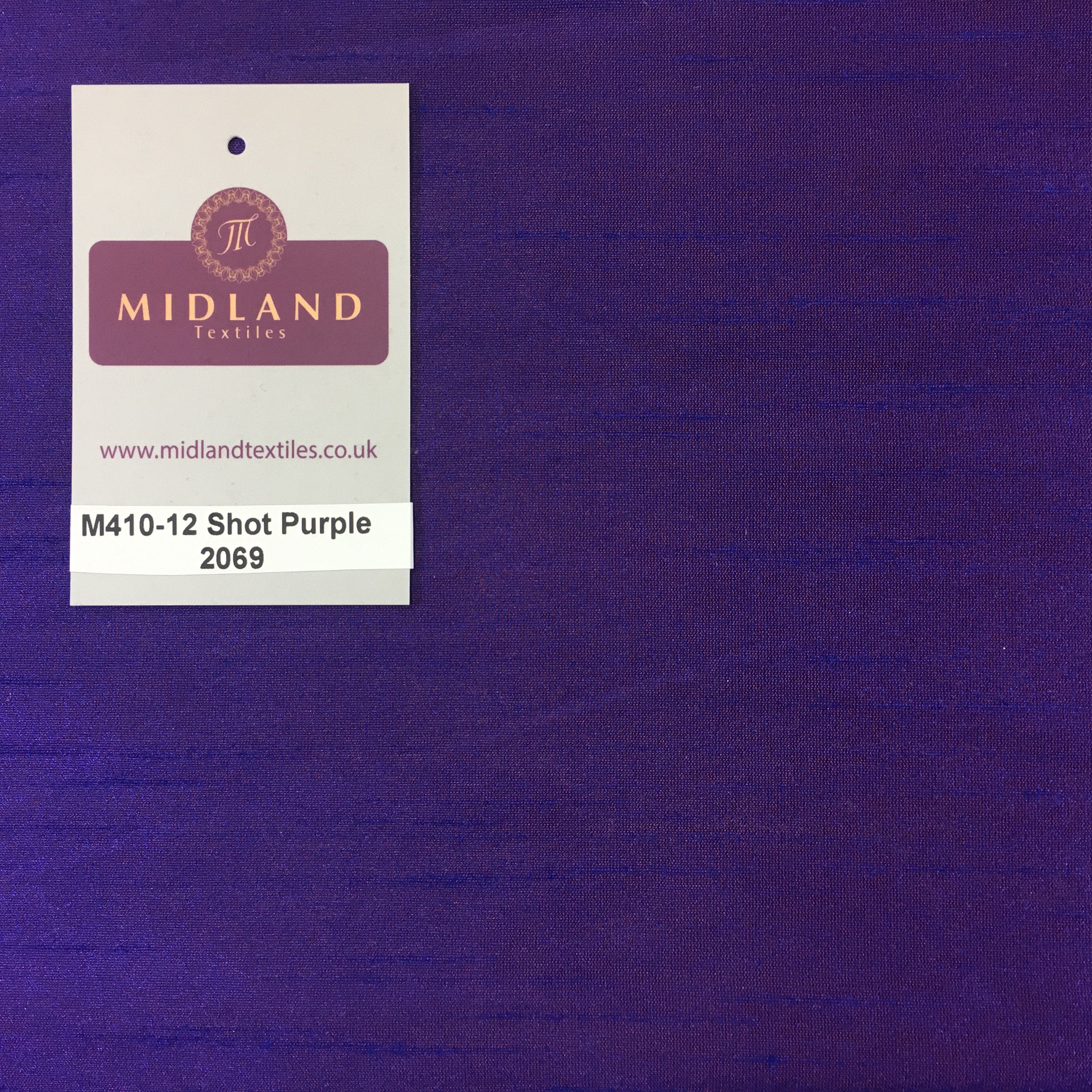 Faux Dupion Raw Silk Fabric - 100% Polyester Plain M410