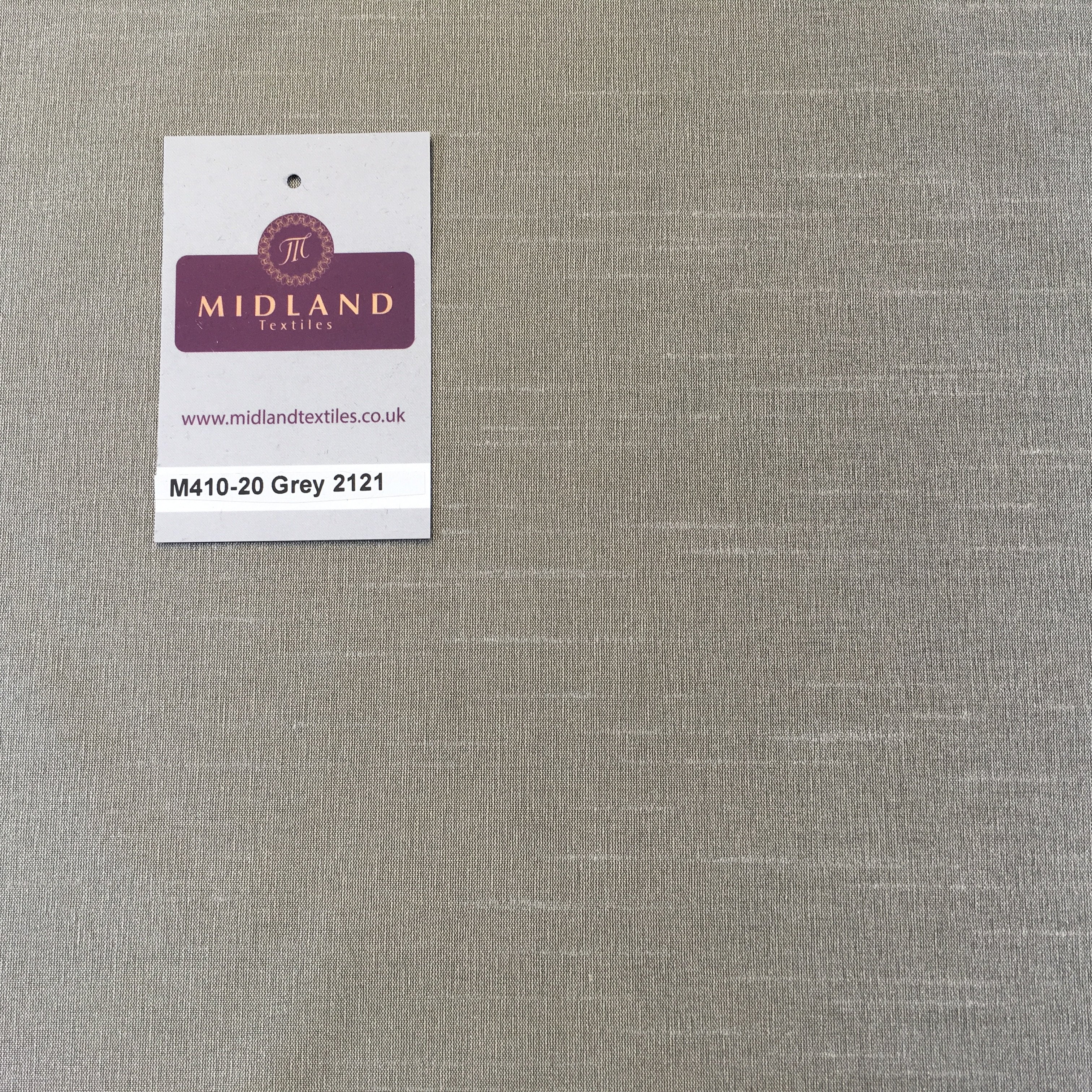 Faux Dupion Raw Silk Fabric - 100% Polyester Plain M410