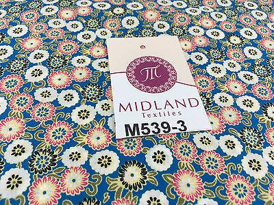 Vintage Floral Ditsy Printed 100% Cotton Poplin Fabric 58' Wide M539 Mtex
