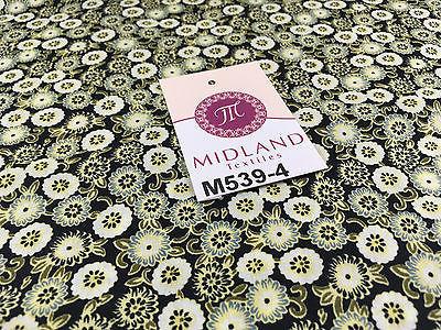 Vintage Floral Ditsy Printed 100% Cotton Poplin Fabric 58' Wide M539 Mtex