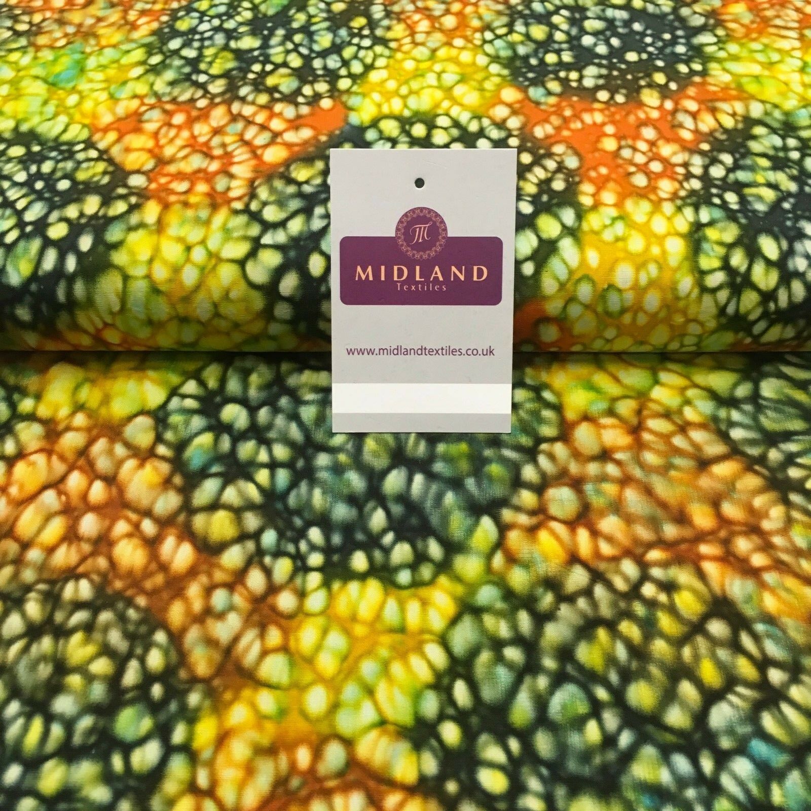 Bali Batik Leaf Dew Drops 100% Cotton Patchwork fabric 44' Wide MK907