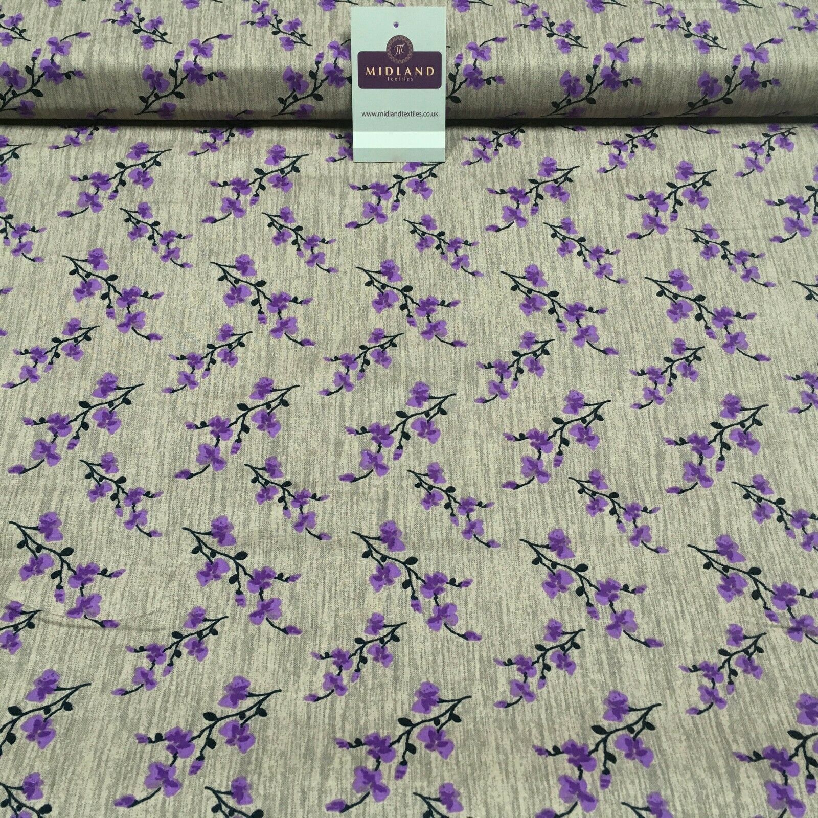 Floral cotton poplin Printed Fabric 110 cm MK1263 Mtex