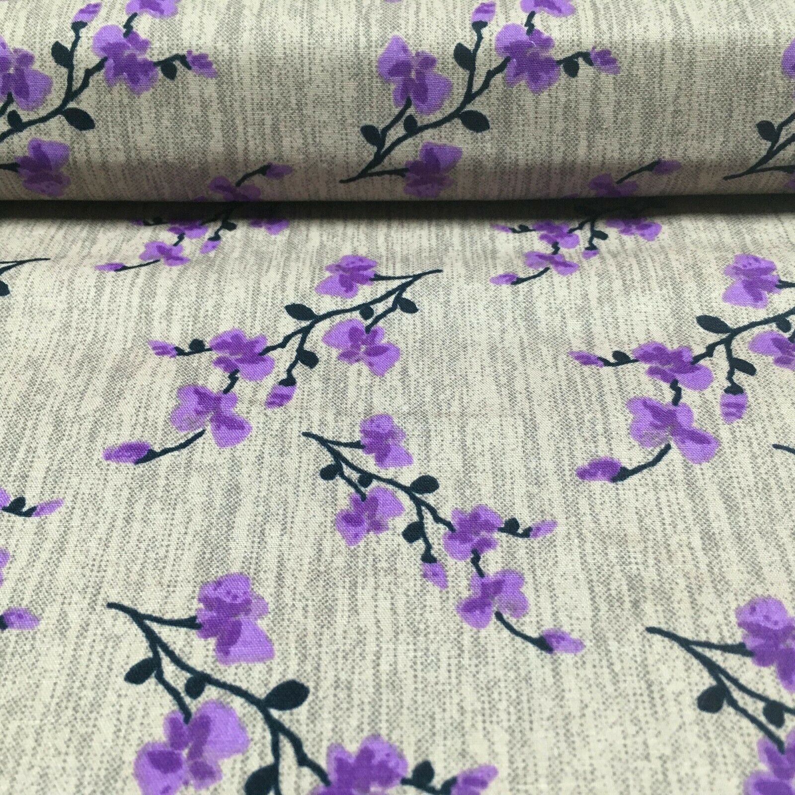Floral cotton poplin Printed Fabric 110 cm MK1263 Mtex