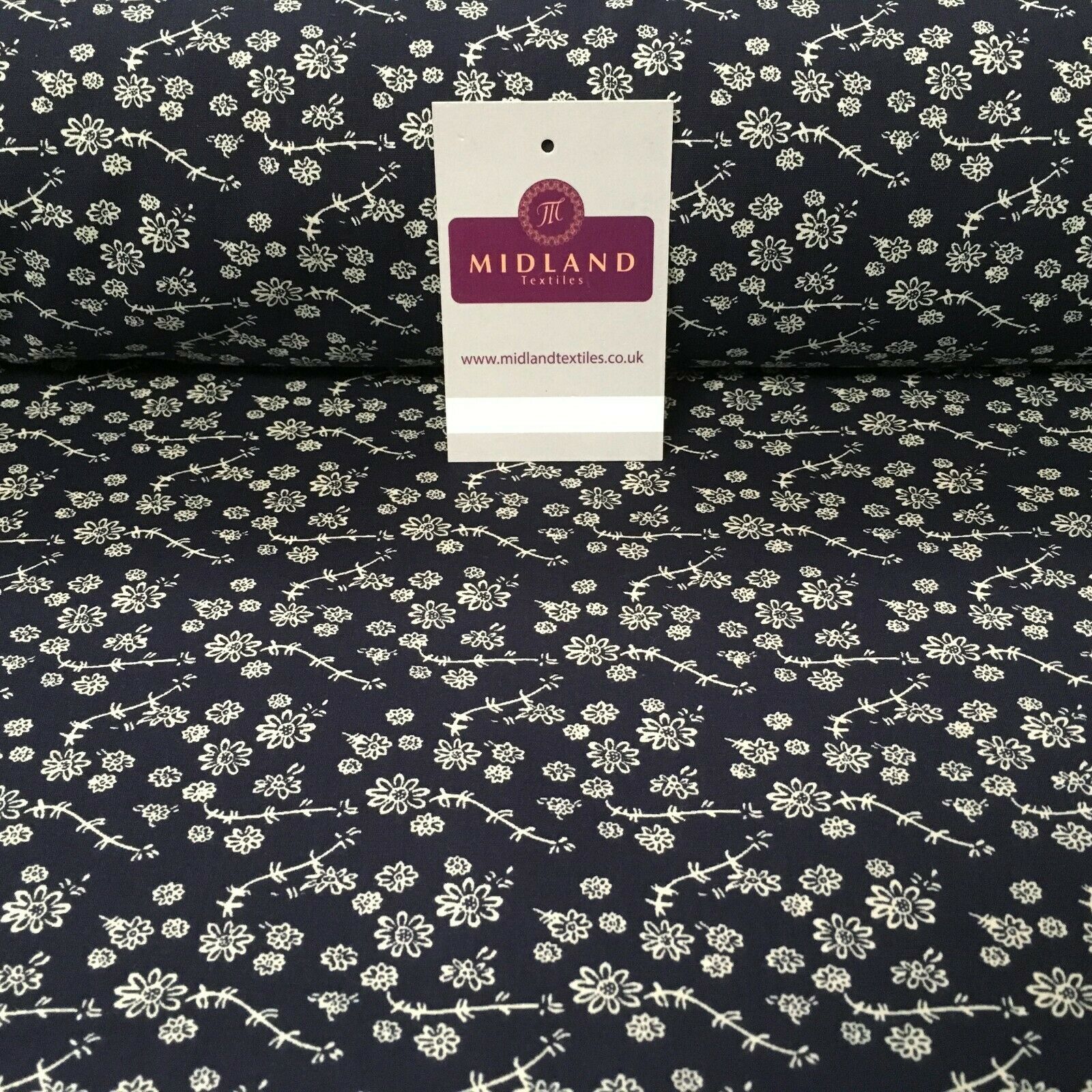 100% Cotton Small Floral Printed Dress Fabric 150cm wide MA1079 Mtex