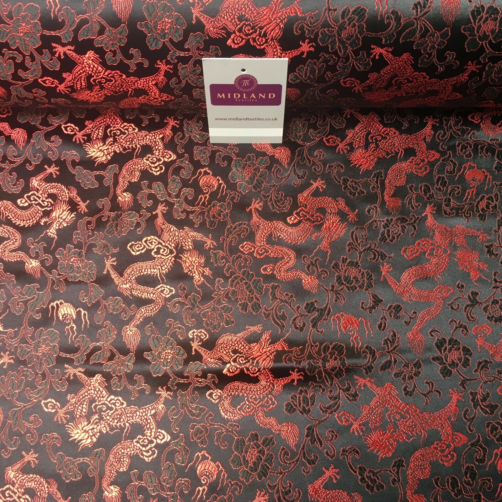Chinese oriental Dragon Shanghai Brocade dress fabric 110 Cm wide MK1045 Mtex
