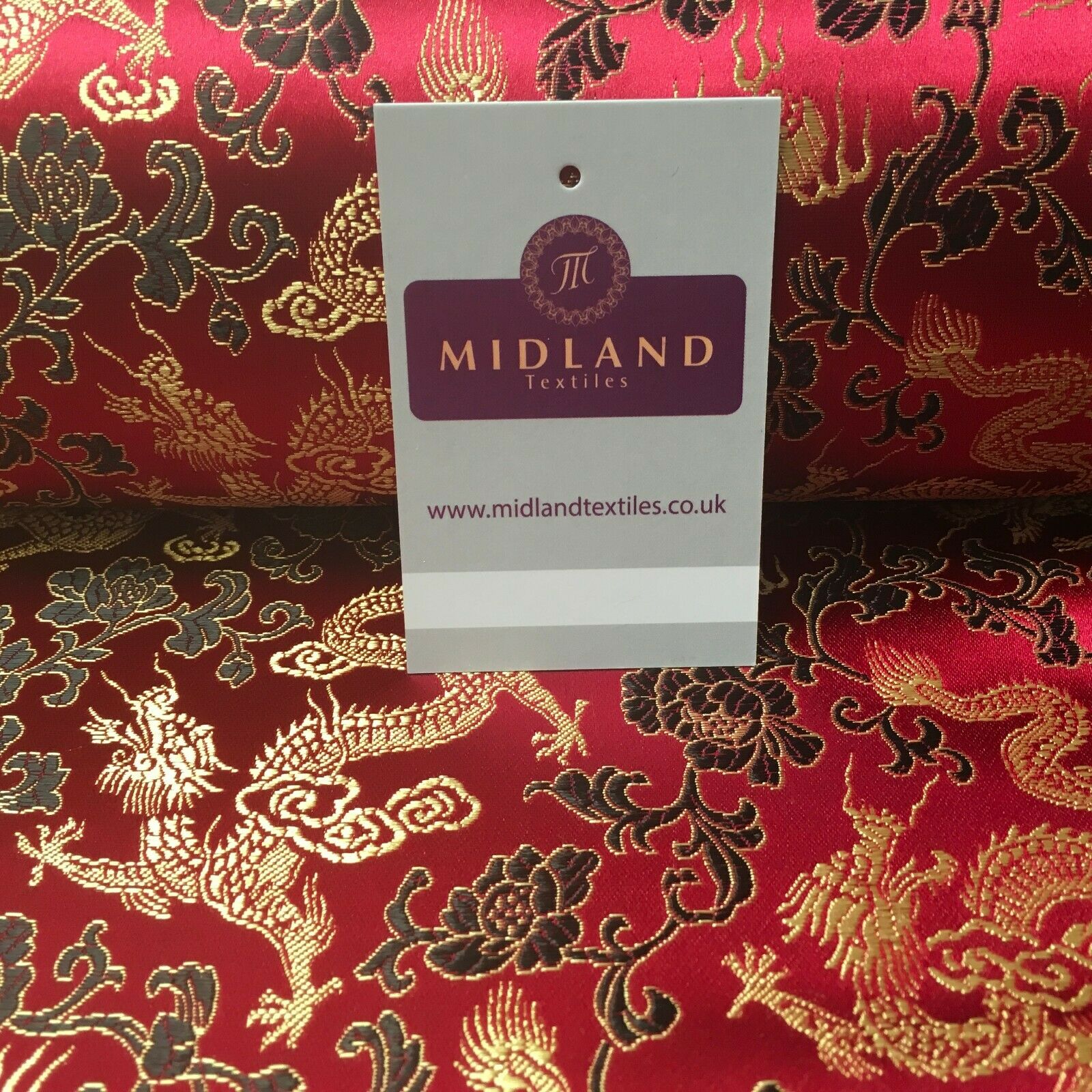 Chinese oriental Dragon Shanghai Brocade dress fabric 110 Cm wide MK1045 Mtex