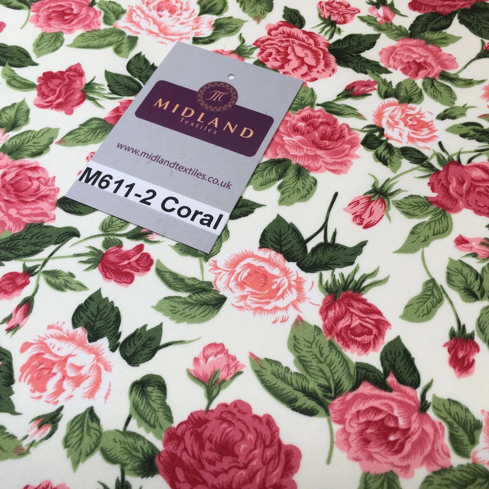 100% cotton Vintage Victorian shabby chic Rose floral print 44' Wide M611 Mtex