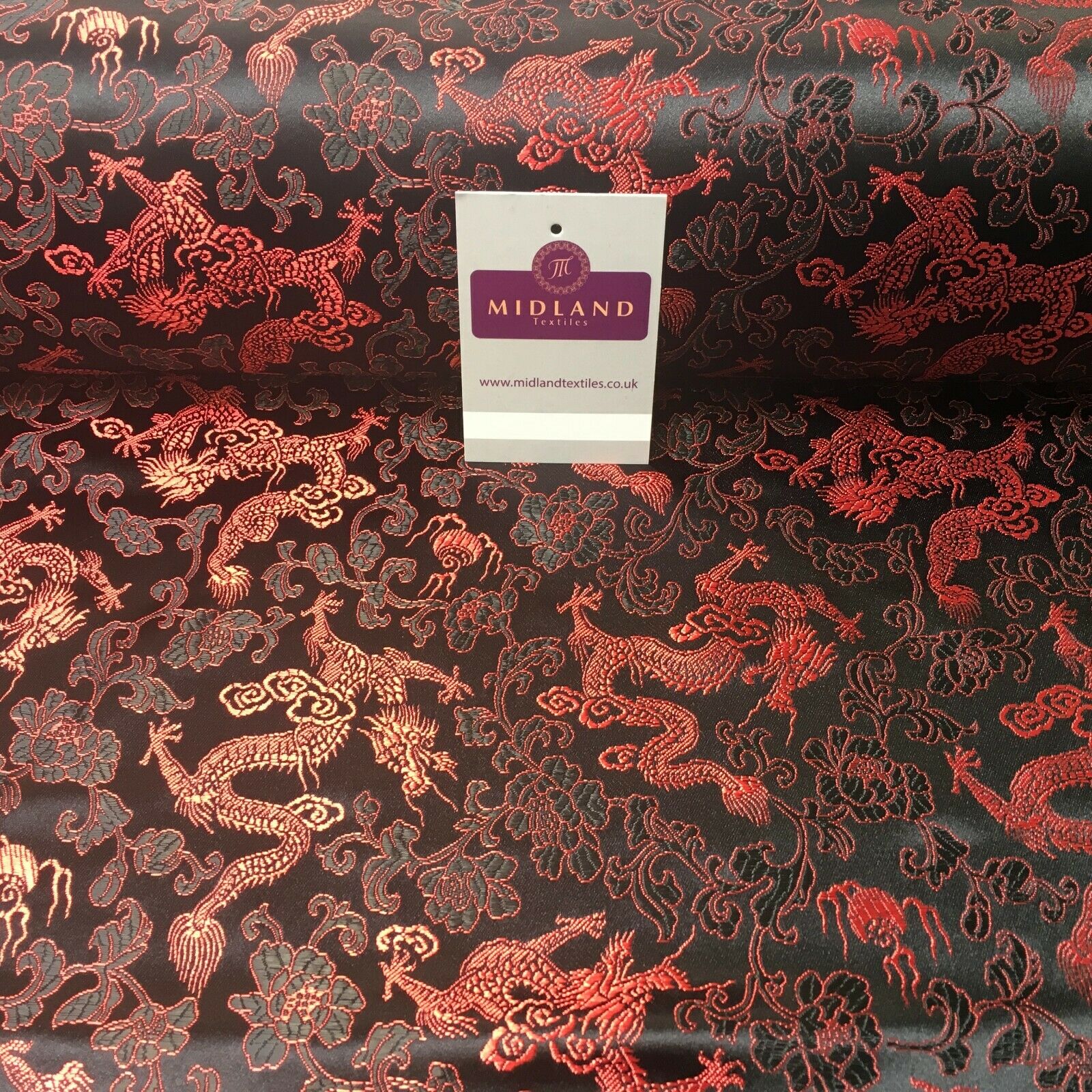Chinese oriental Dragon Shanghai Brocade dress fabric 110 Cm wide MK1045 Mtex