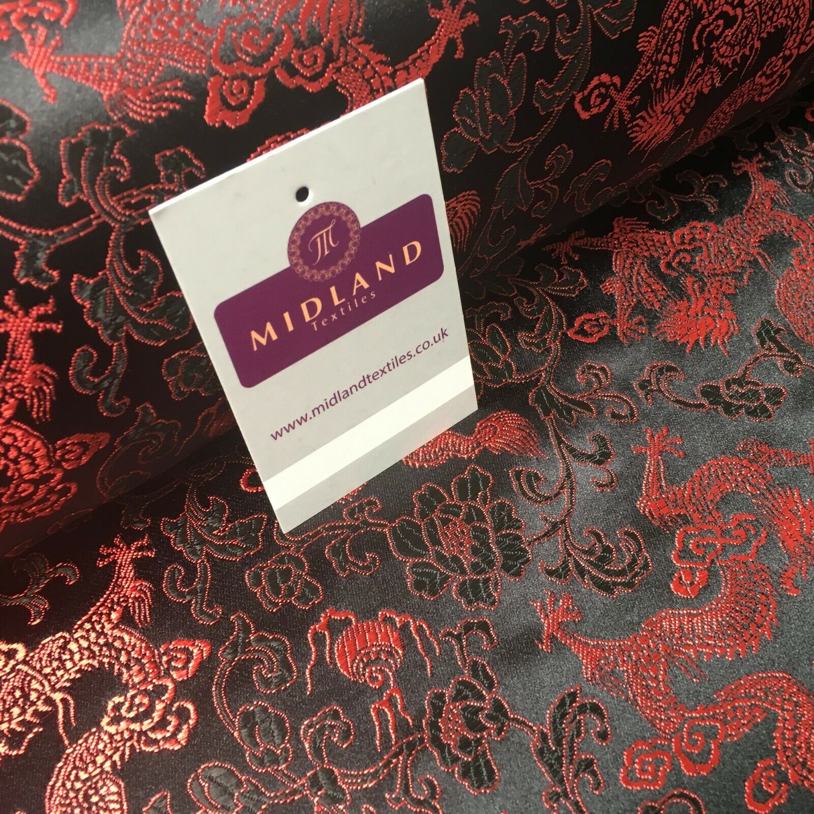 Chinese oriental Dragon Shanghai Brocade dress fabric 110 Cm wide MK1045 Mtex