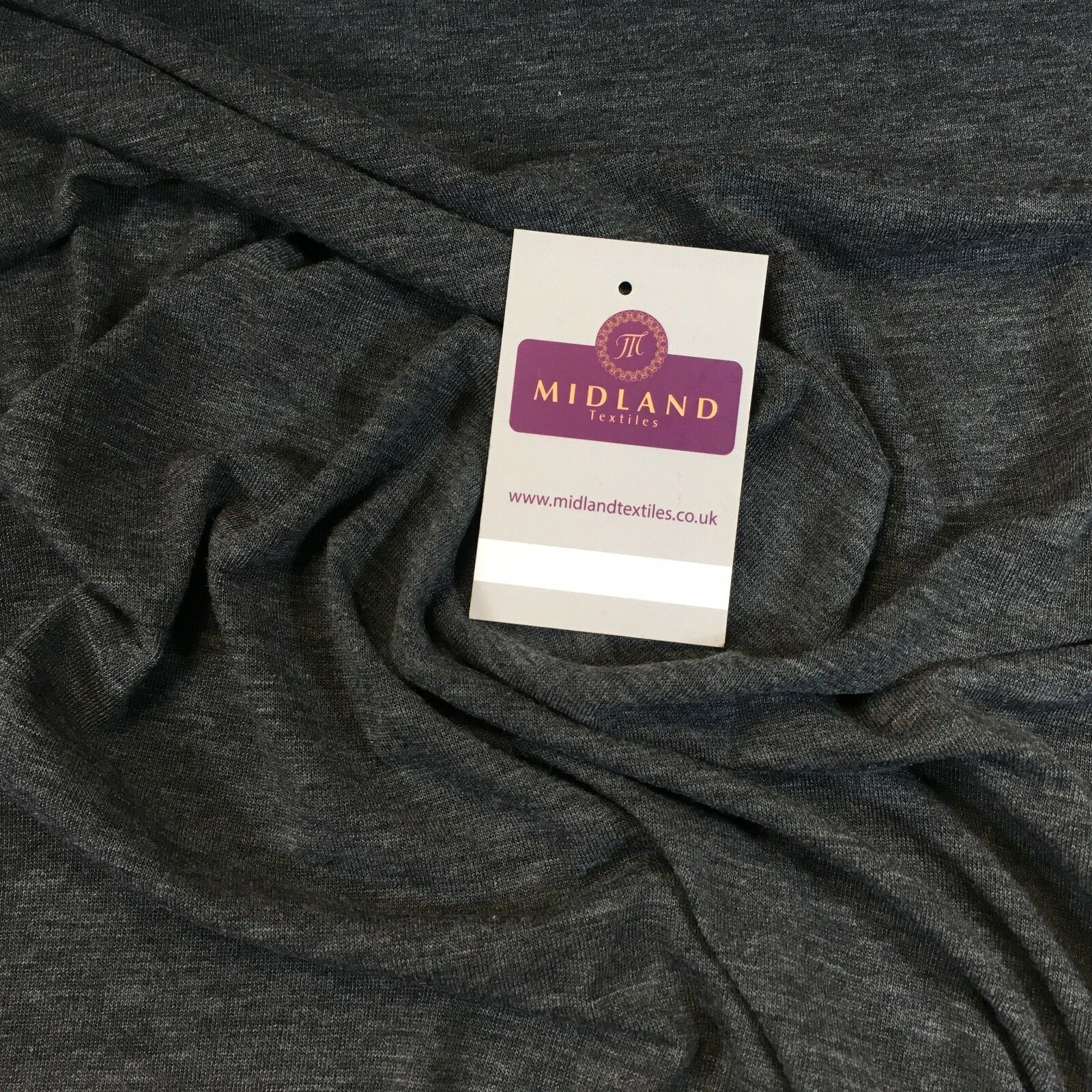 Grey Lightweight cotton stretch dress fabric 38' M720-61 Mtex