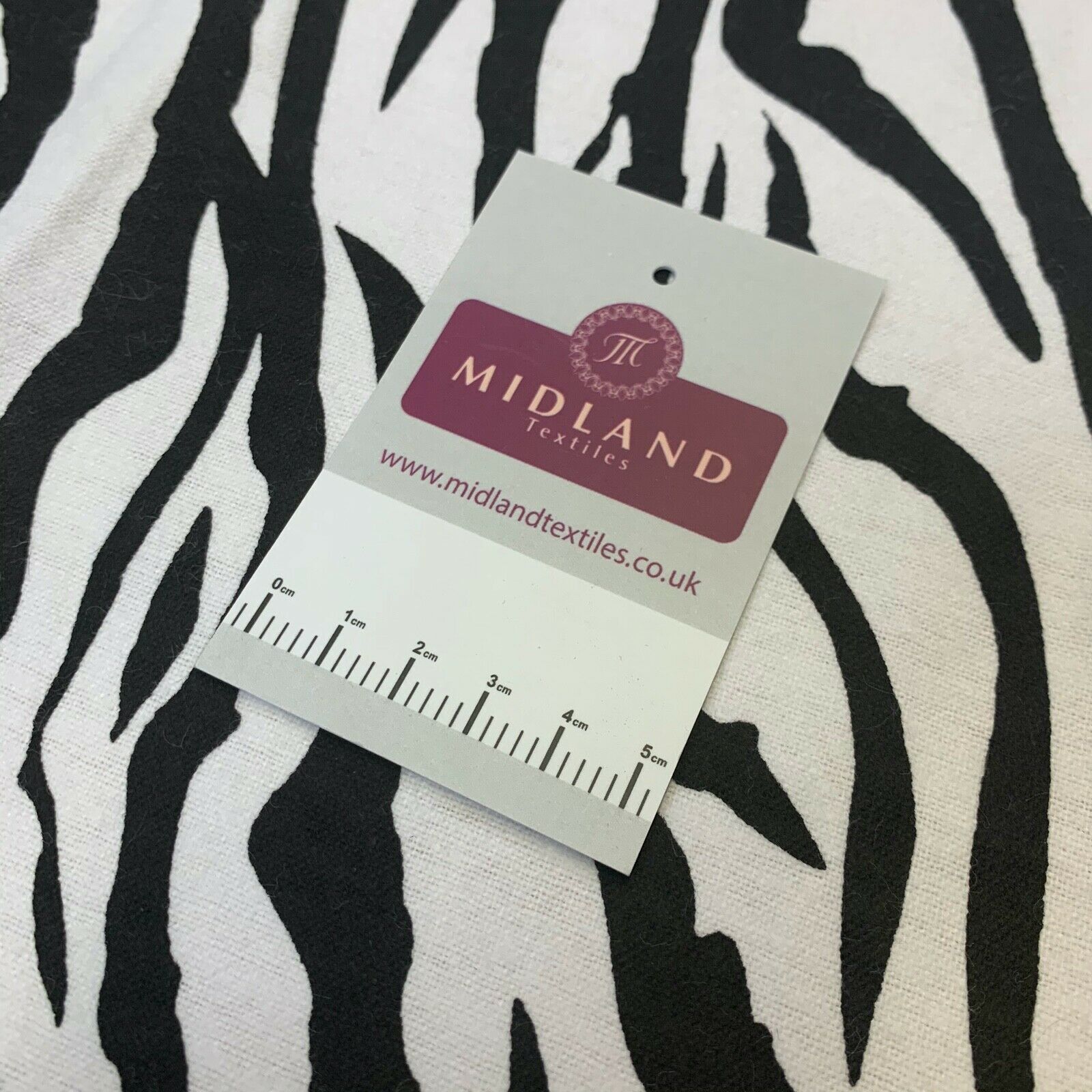 Black white zebra Cotton Wynciette Soft Brushed Fabric 110 cm Wide MK1227-9
