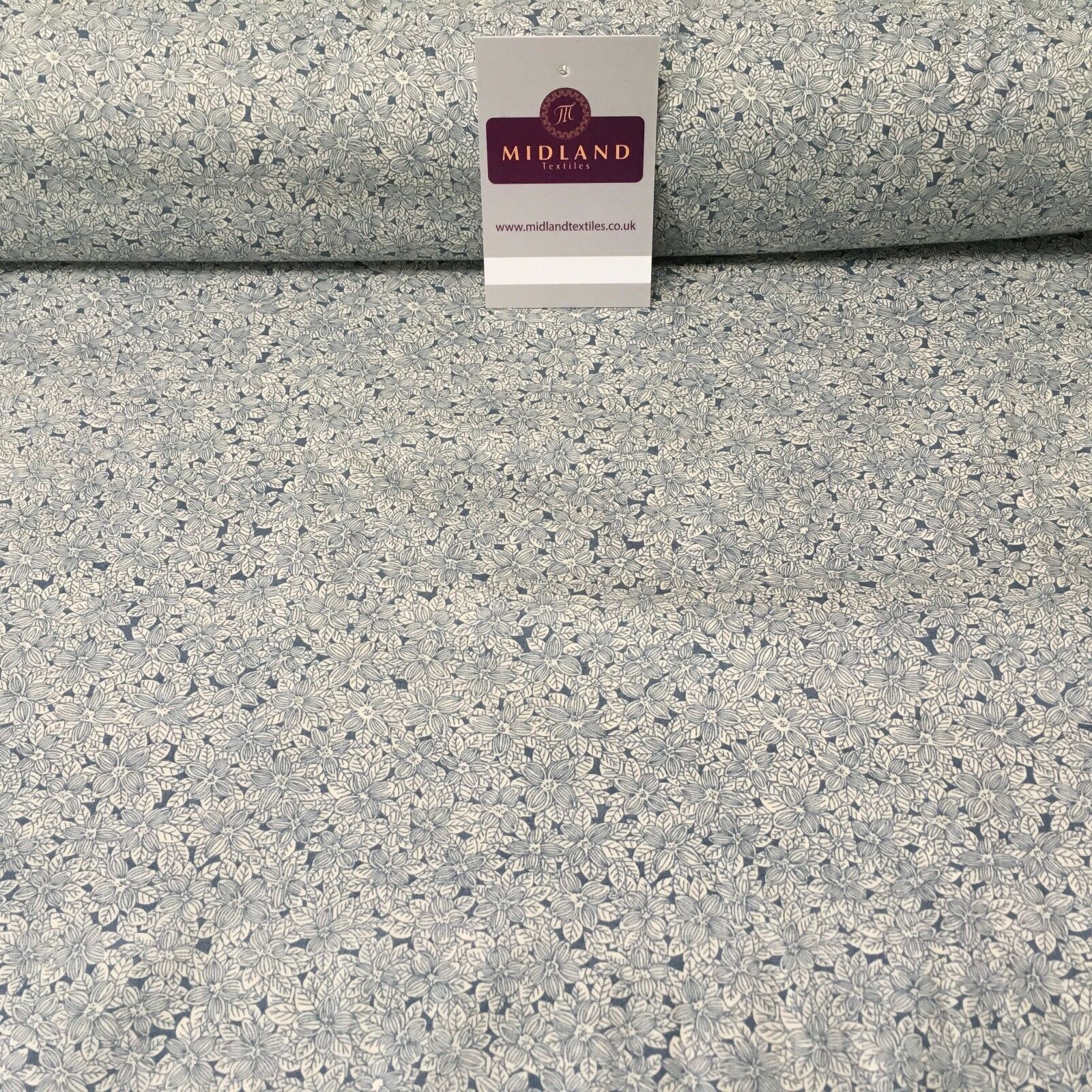 100% Cotton Small Floral poplin print 44' Wide Fabric Mtex MK823