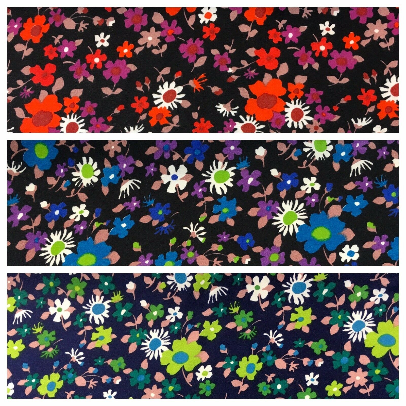 Ditsy Floral Textured Winter dress fabric 35" Wide M786 Mtex