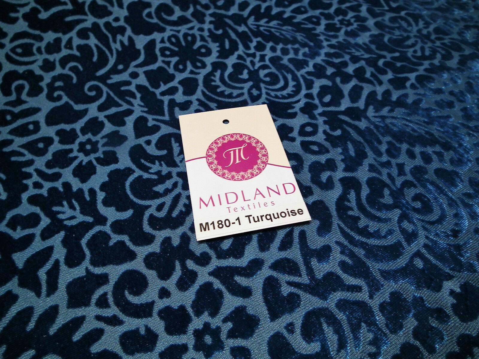 Floral Burnout 2 way stretch Jersey velvet semi transparent 58' Wide M180