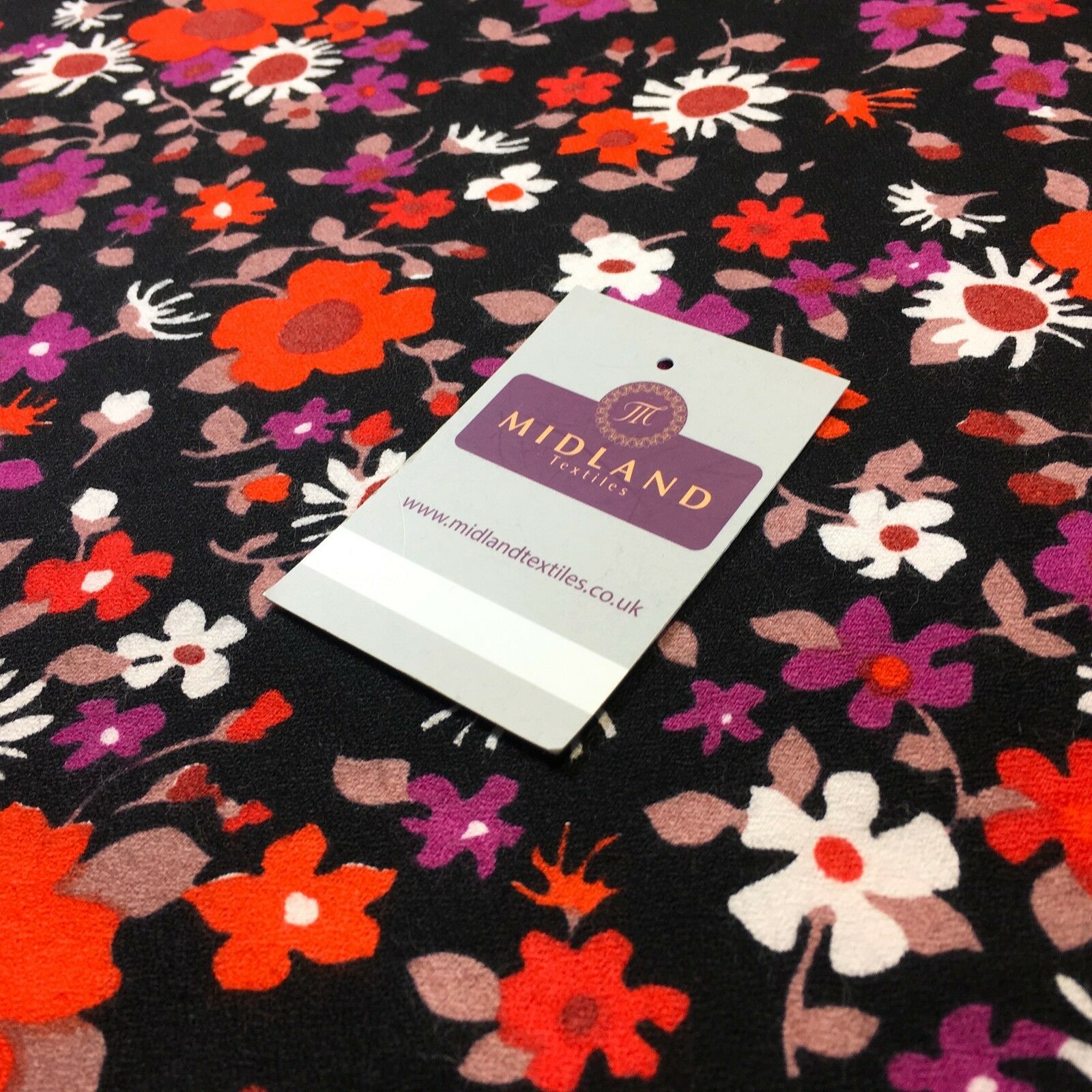 Ditsy Floral Textured Winter dress fabric 35' Wide M786 Mtex