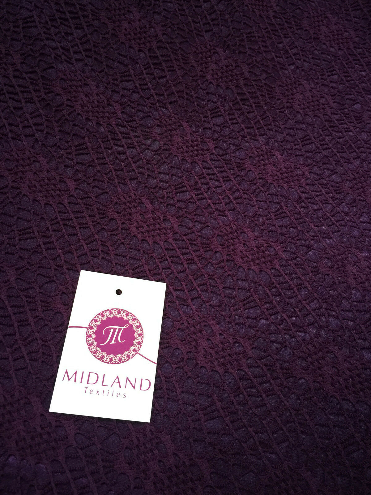 Exquisite Floral Satin Backed Bonded Lace Net - 58' Wide - 1 Way Stretch M10