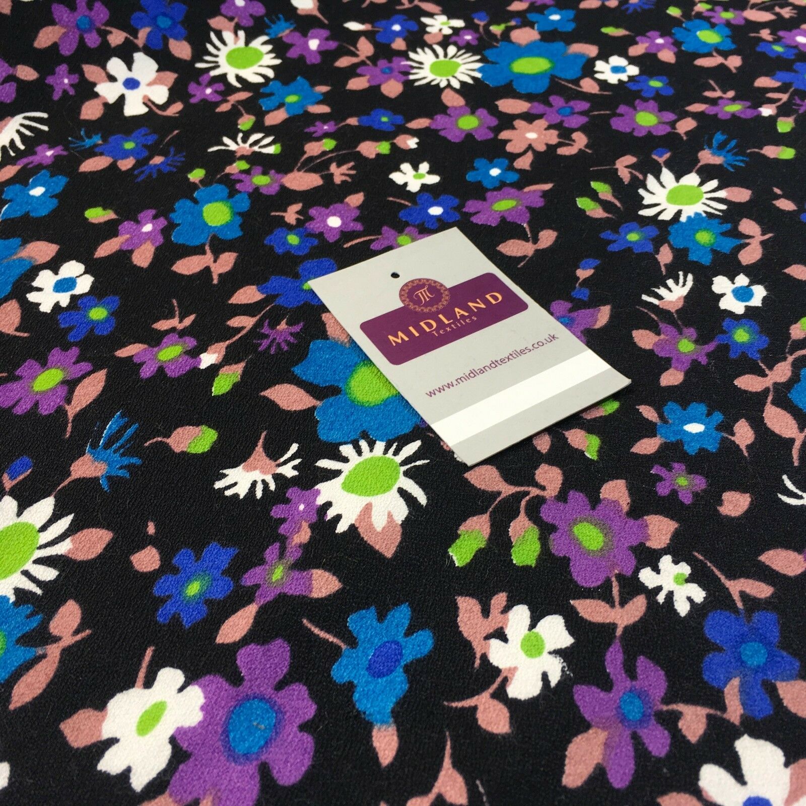 Ditsy Floral Textured Winter dress fabric 35' Wide M786 Mtex