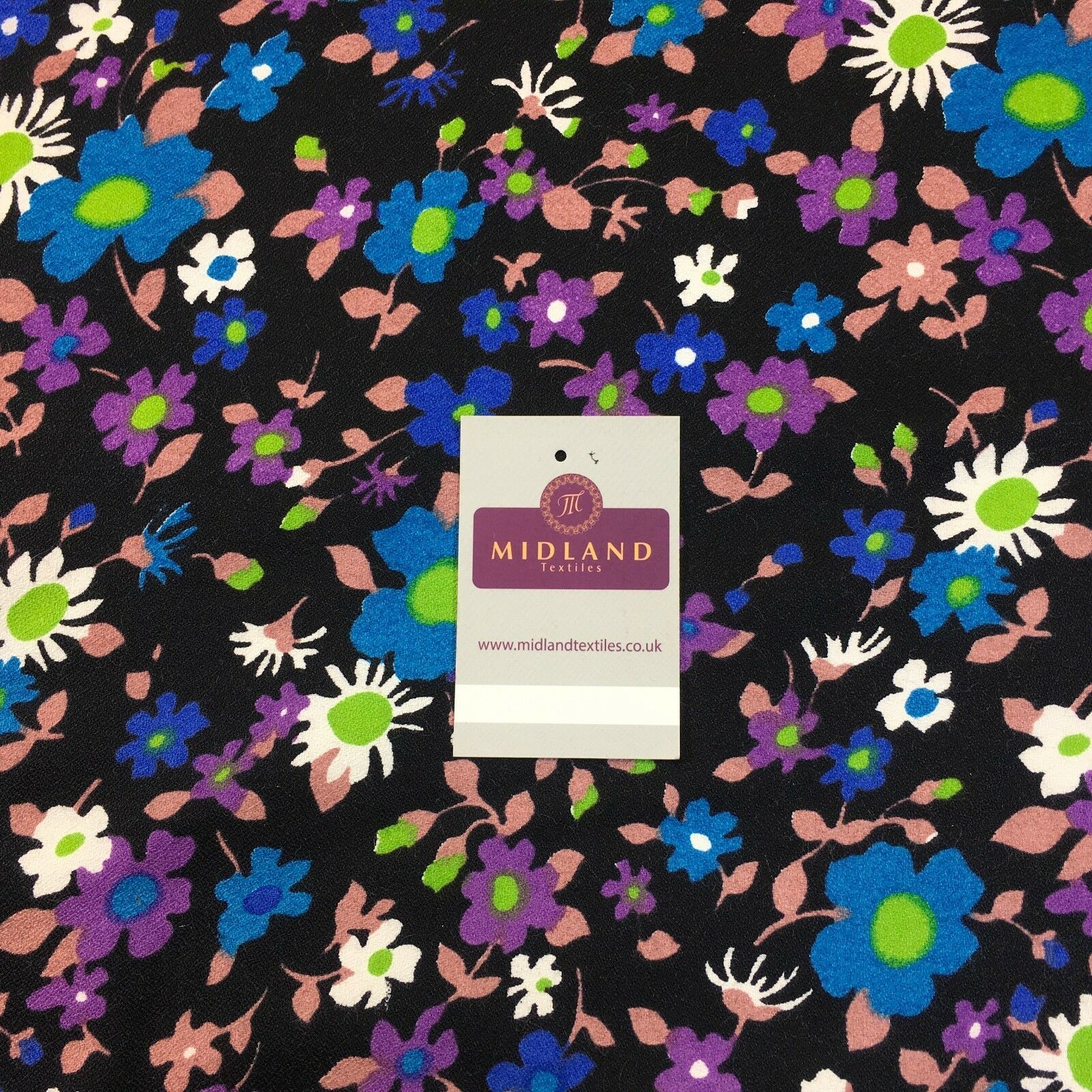 Ditsy Floral Textured Winter dress fabric 35' Wide M786 Mtex