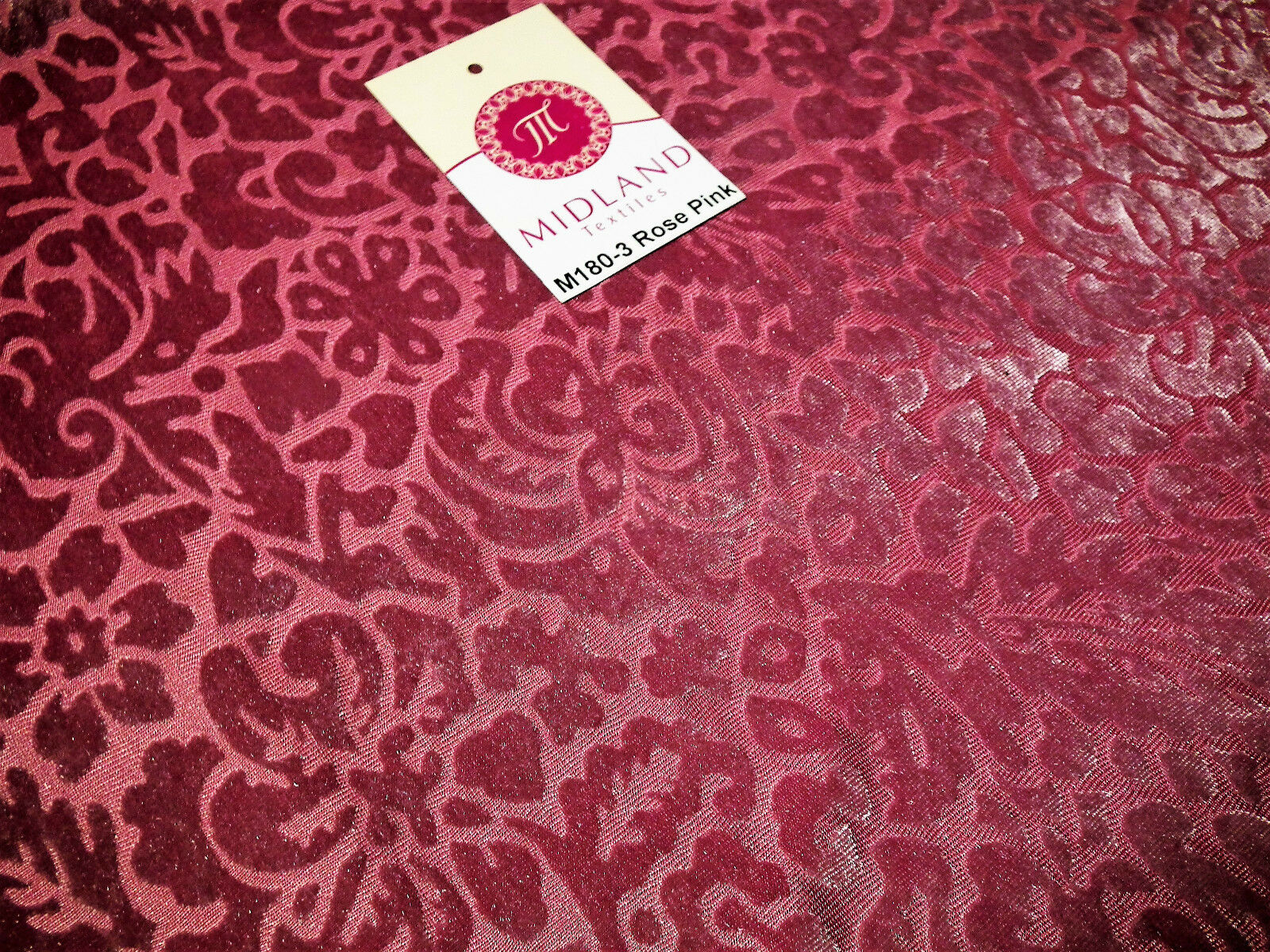 Floral Burnout 2 way stretch Jersey velvet semi transparent 58" Wide M180