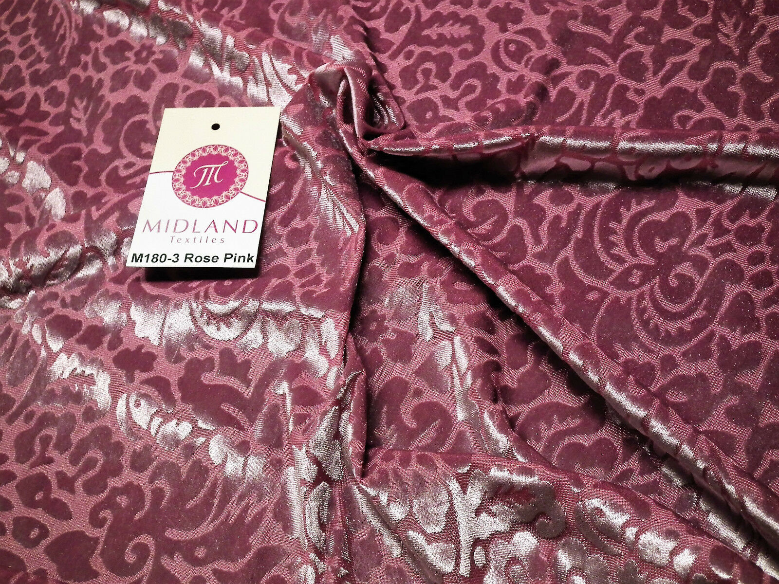 Floral Burnout 2 way stretch Jersey velvet semi transparent 58' Wide M180