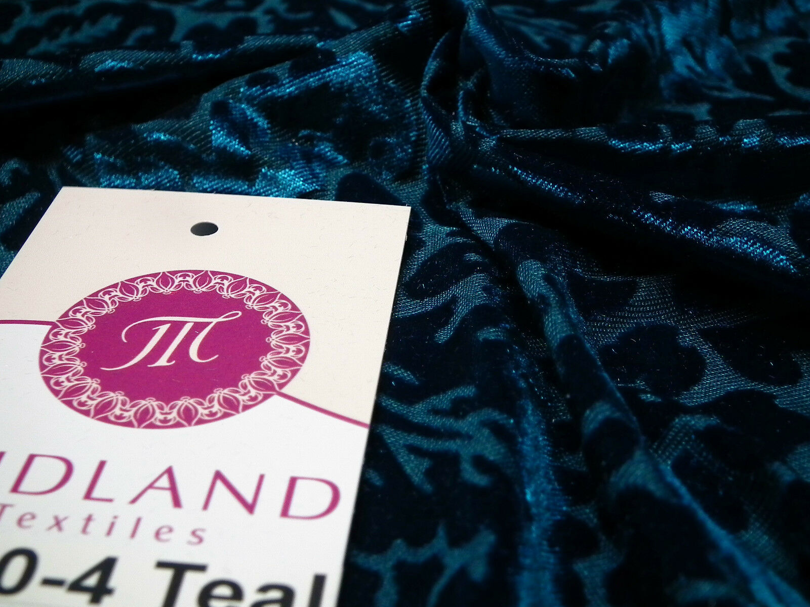 Floral Burnout 2 way stretch Jersey velvet semi transparent 58' Wide M180