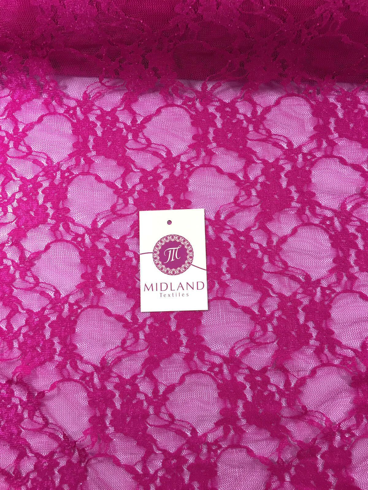 Floral Cersie Pink Lace Mesh Semi Transparent Dress fabric 58" Wide M186-17 Mtex