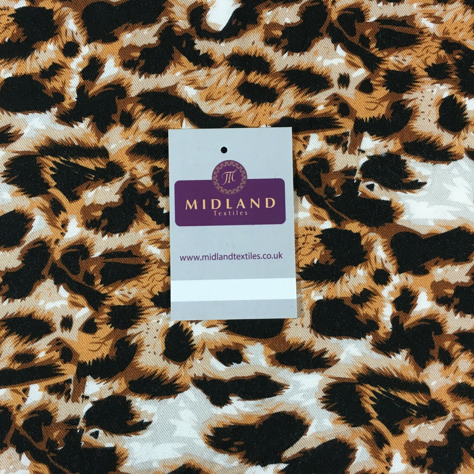 Animal theme Printed twill viscose dress and scarf fabric 58' wide M713