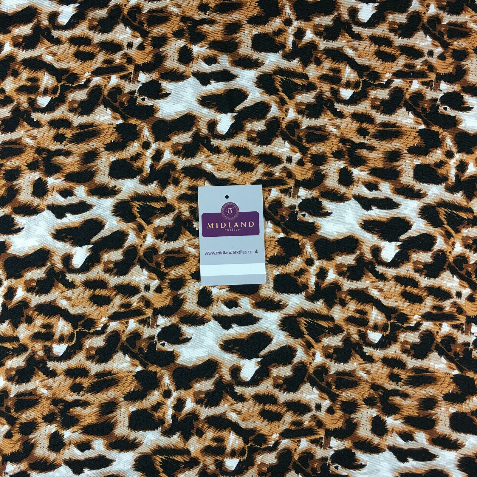 Animal theme Printed twill viscose dress and scarf fabric 58' wide M713