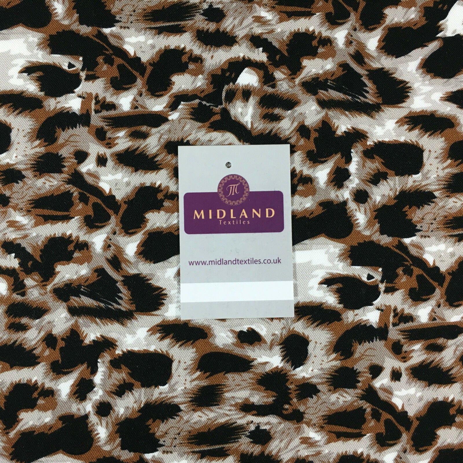 Animal theme Printed twill viscose dress and scarf fabric 58' wide M713