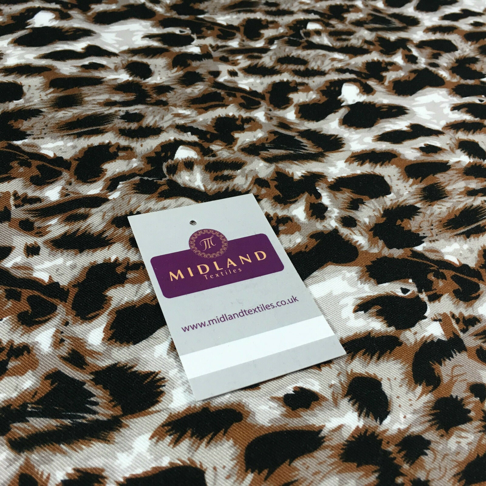 Animal theme Printed twill viscose dress and scarf fabric 58' wide M713