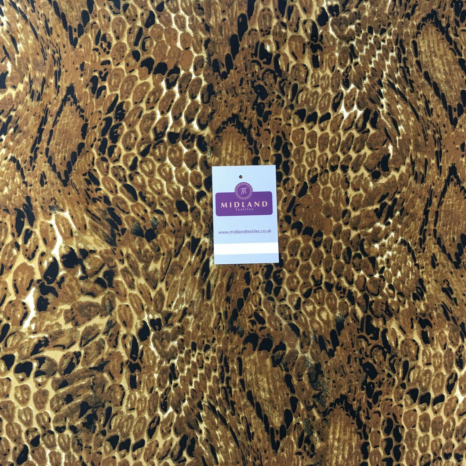 Animal Printed Peach crepe dress, Scarf, skirt fabric  58" wide M714 Mtex