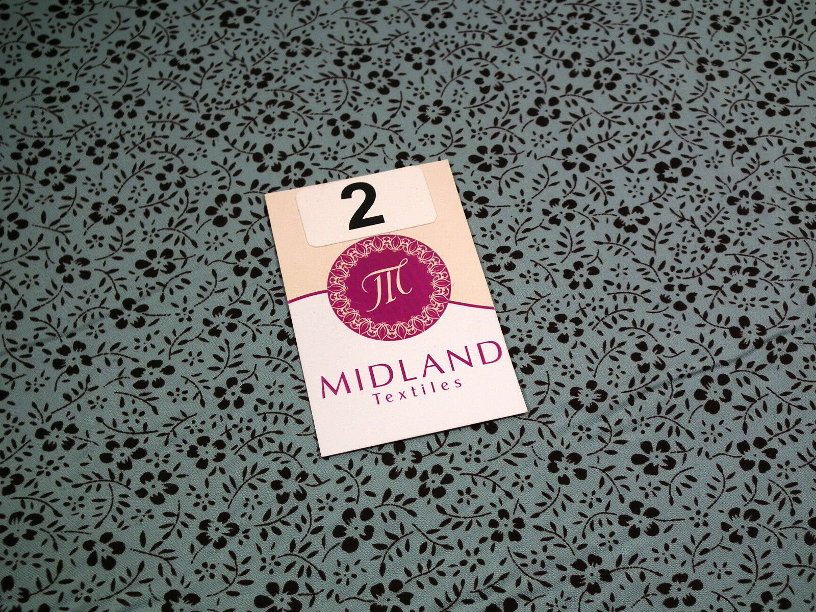 Floral Vintage flower leaves and stem print poly cotton 44' Wide M332 Mtex