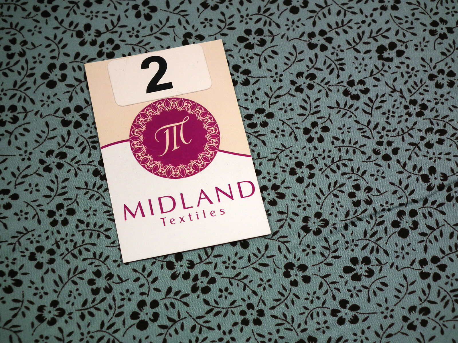 Floral Vintage flower leaves and stem print poly cotton 44' Wide M332 Mtex