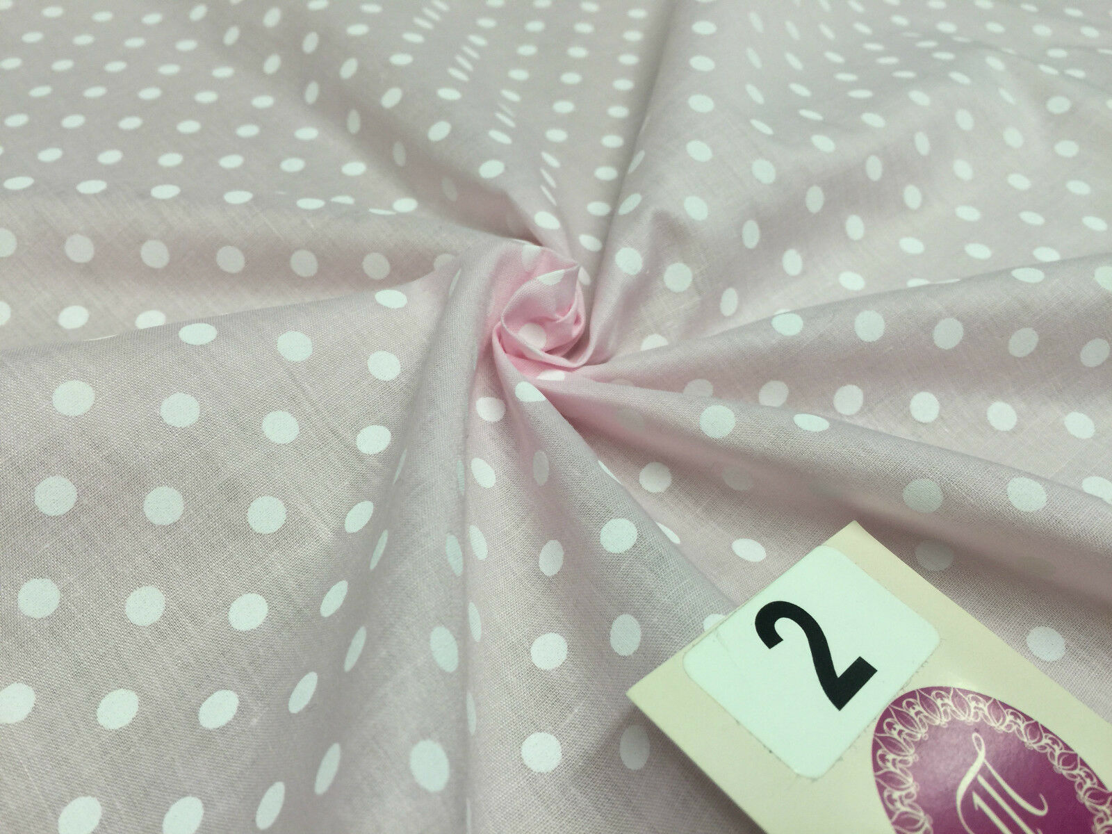 5mm Polka Dot  Polycotton Dress Fabric 44' Wide M357 Mtex