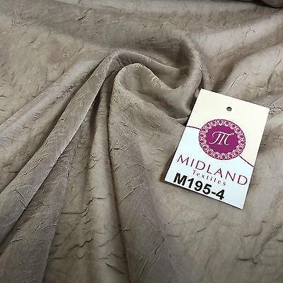 Crushed Crinkled Lightweight Chiffon dress and scarf Fabric 58' M195 Mtex