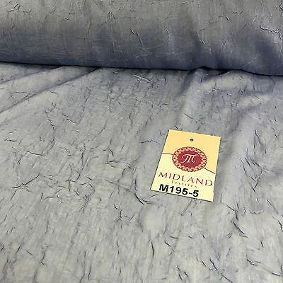 Crushed Crinkled Lightweight Chiffon dress and scarf Fabric 58' M195 Mtex