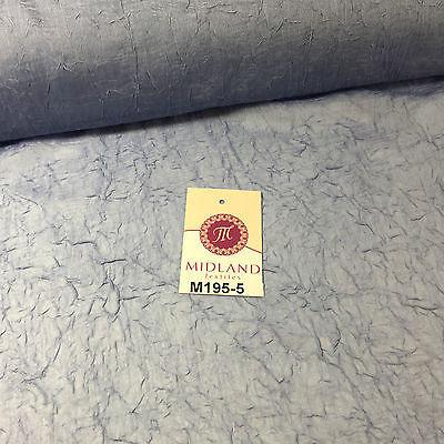 Crushed Crinkled Lightweight Chiffon dress and scarf Fabric 58' M195 Mtex