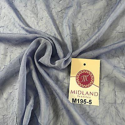 Crushed Crinkled Lightweight Chiffon dress and scarf Fabric 58' M195 Mtex