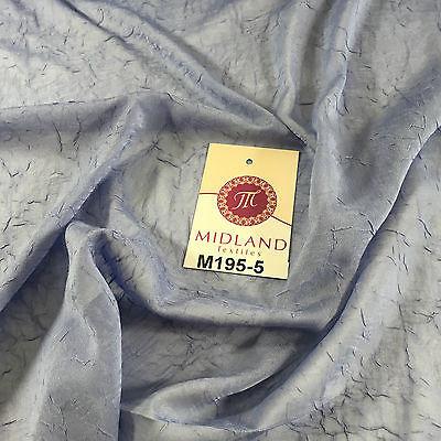 Crushed Crinkled Lightweight Chiffon dress and scarf Fabric 58' M195 Mtex