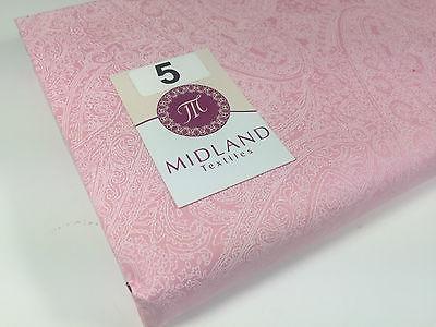 Floral Paisley Pastel white lacquer Print Fabric 100% Cotton 44' Wide  M527 Mtex