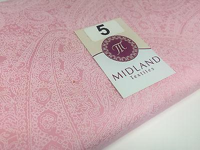 Floral Paisley Pastel white lacquer Print Fabric 100% Cotton 44' Wide  M527 Mtex