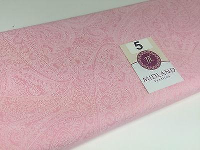 Floral Paisley Pastel white lacquer Print Fabric 100% Cotton 44' Wide  M527 Mtex