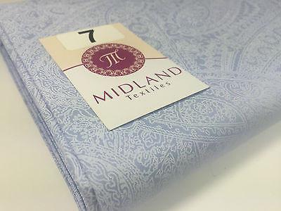 Floral Paisley Pastel white lacquer Print Fabric 100% Cotton 44' Wide  M527 Mtex