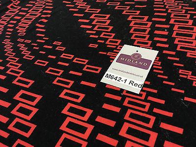 Geometric printed ity stretch jersey Lycra dress Fabric 58" wide M642 Mtex
