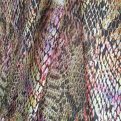 Animal Print Royal Micro Satin Fabric 58'  M145-23 Mtex